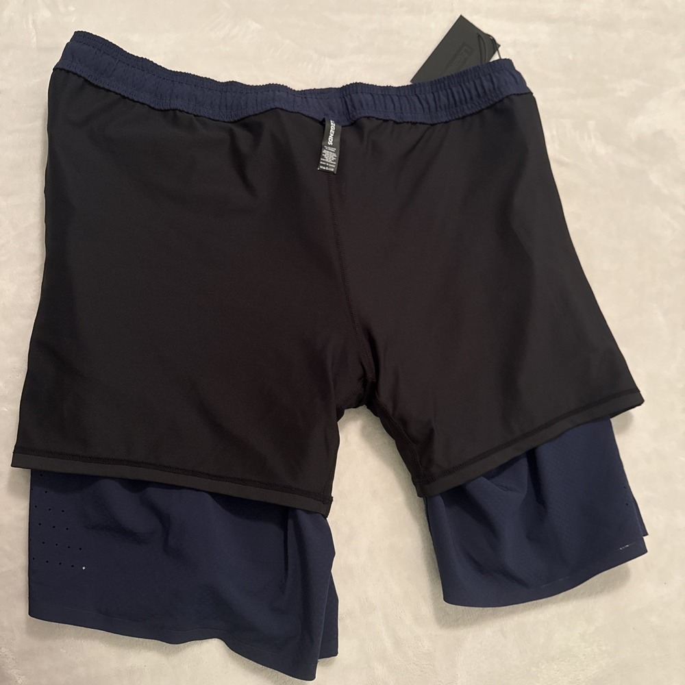Legends Shorts Mens XXL Navy Blue Luka 9"Lined Gym Running Stretch Workout‎ NWT - Picture 11 of 11
